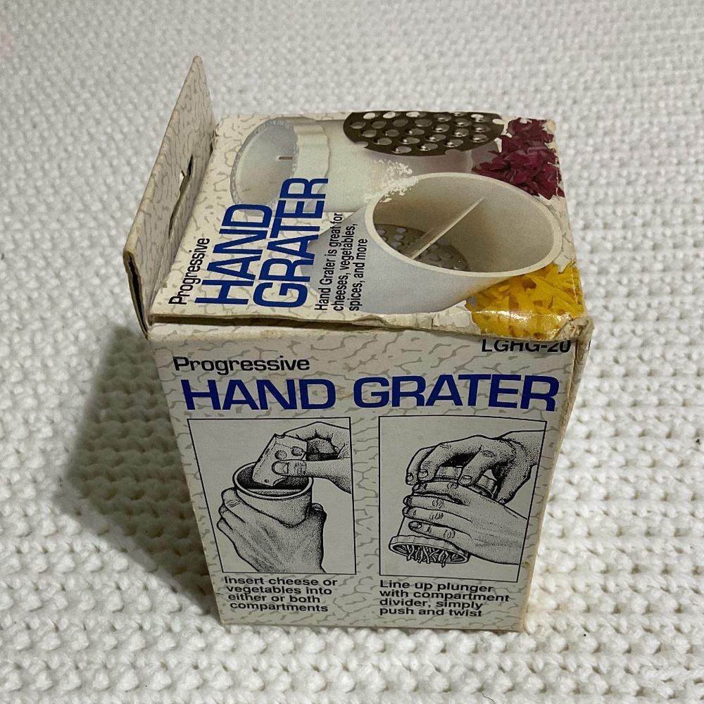 Vintage Progressive Hand Grater LGHG-20 New In Box Vintage Garlic Cheese